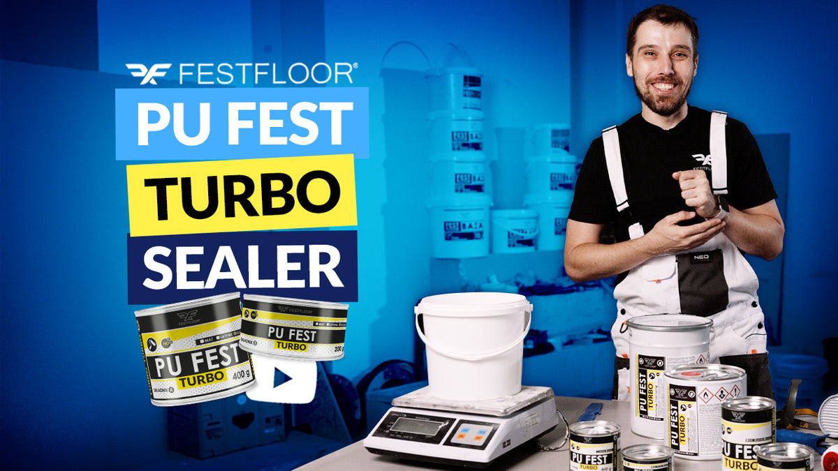 PU FEST TURBO - lakier do mikrocementu. Jak aplikować lakier do podłóg?