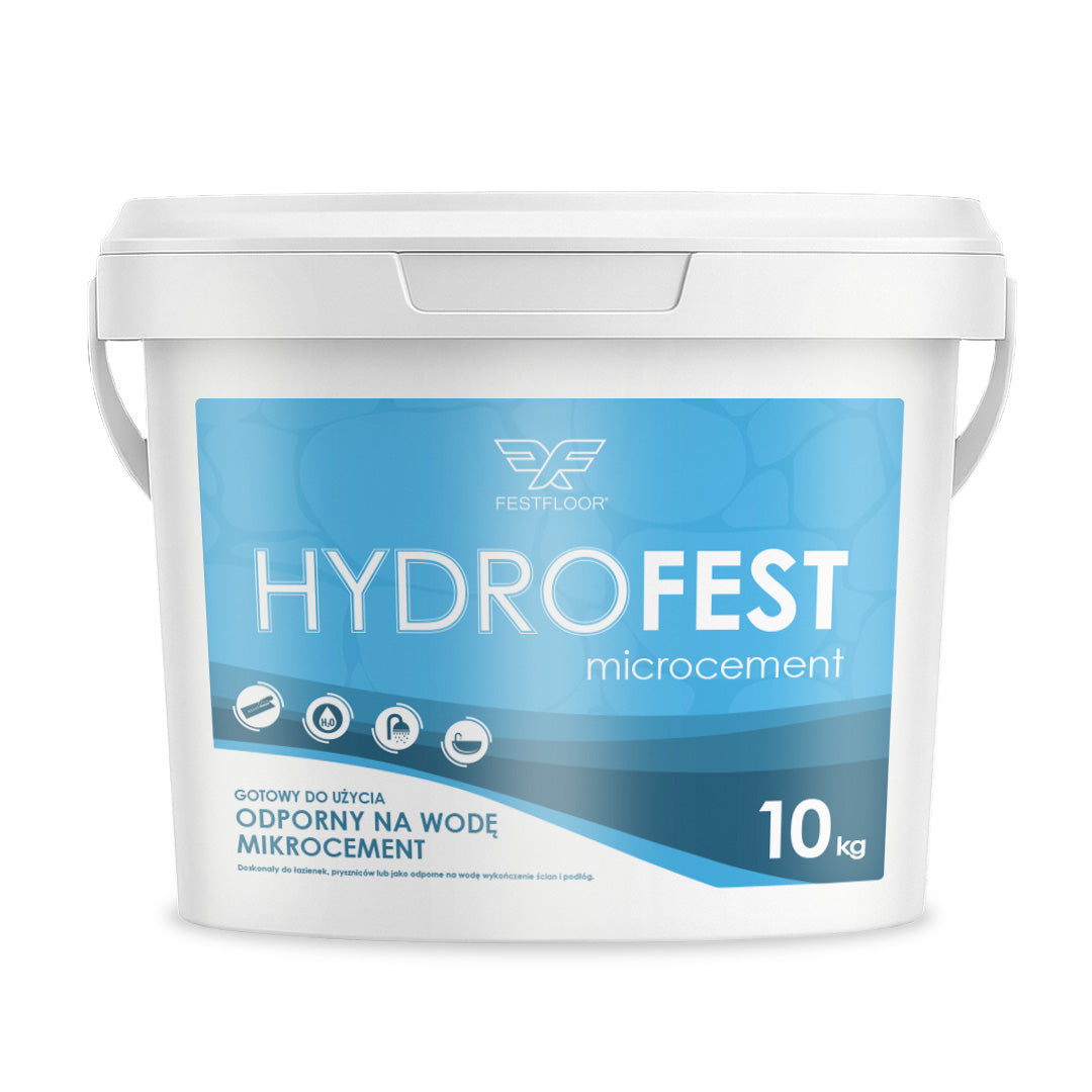 Zestaw mikrocementu na ściany w łazience HYDROFEST - 10m²