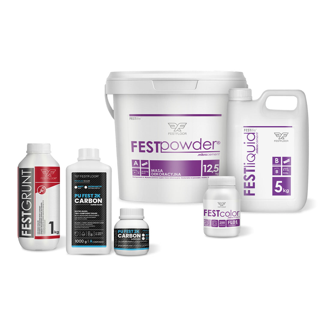 Zestaw mikrocementu na schody FESTFLOOR LIFE - 10m²