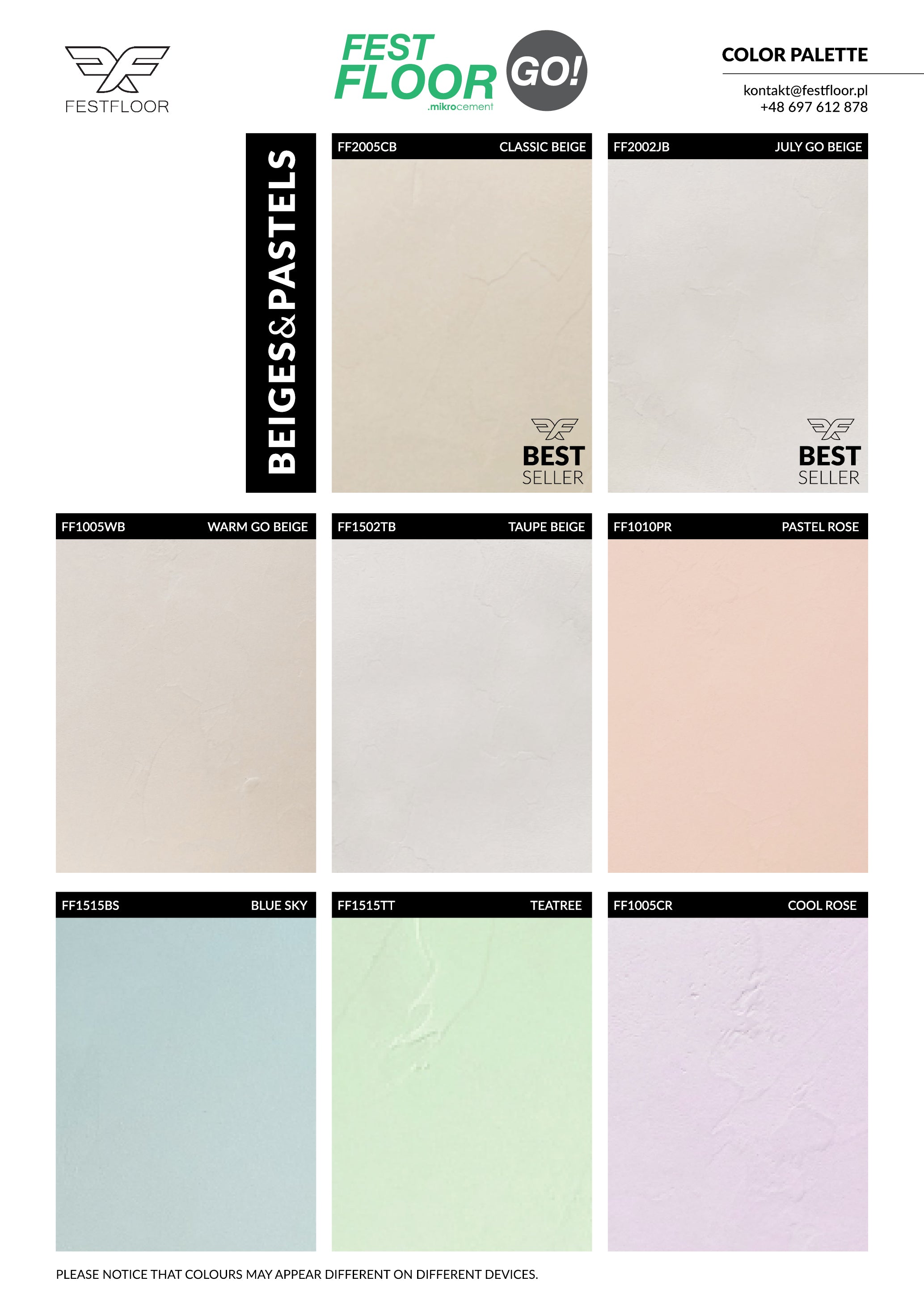 Zestaw mikrocementu FESTFLOOR GO! BASIC - 10m²