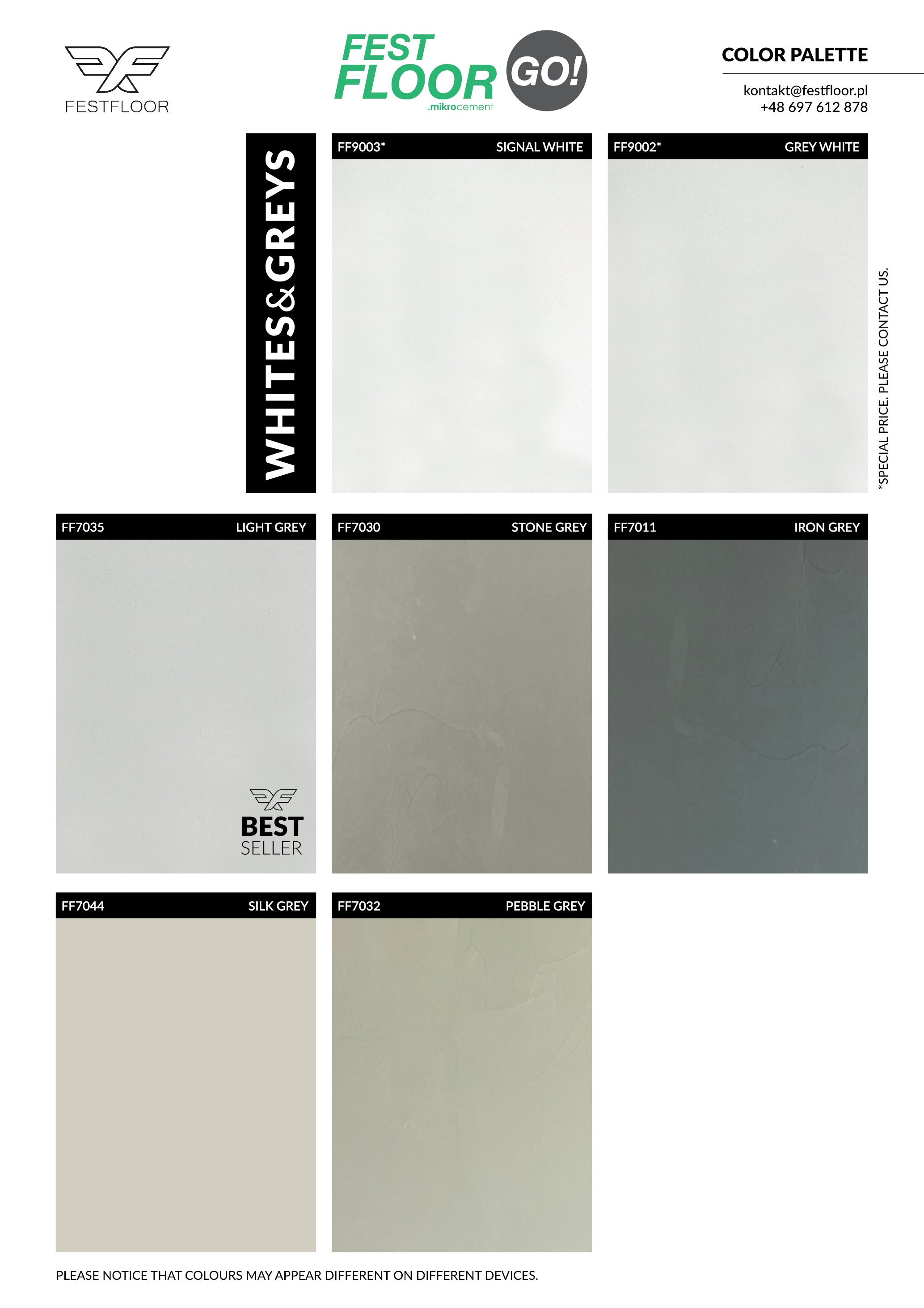 Zestaw mikrocementu FESTFLOOR GO! BASIC - 10m²